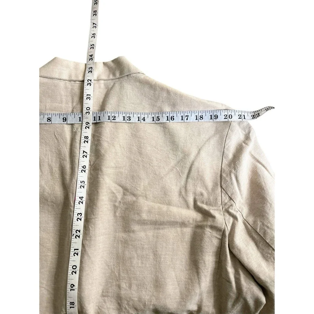 Havanera Co Men XL Blazer Summer Breeze Beige Linen Blend Unstructured
